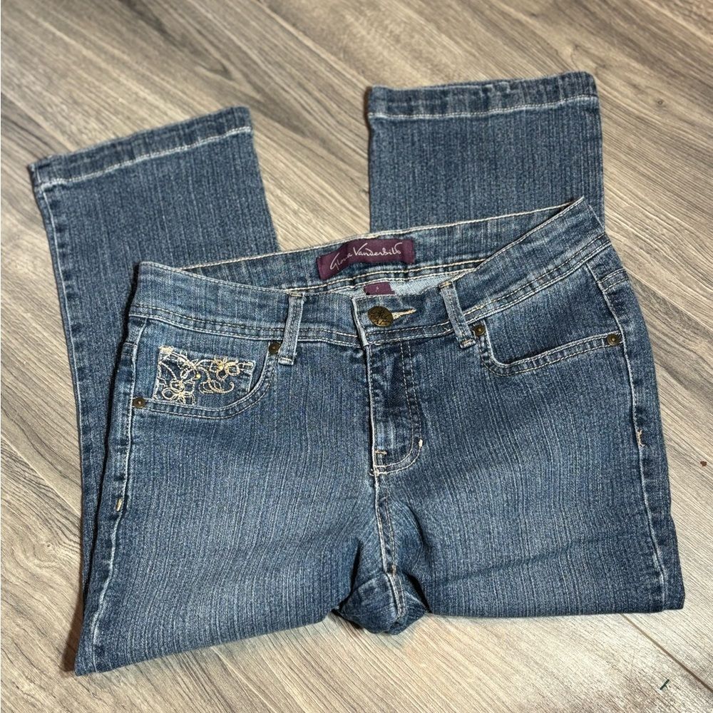 Gloria Vanderbilt Blue Jean Capris Straight Leg EPC Size 4 Excellent preloved co